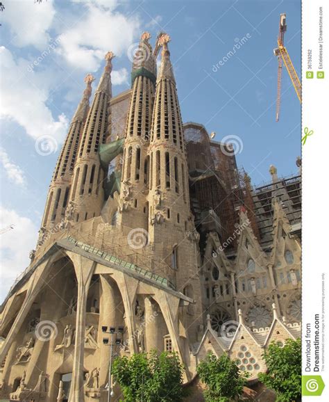 La Sagrada Familia In Barcelona Stock Photo   Image: 36759262