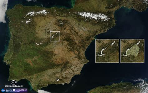 La Sierra Norte de Madrid desde el espacio