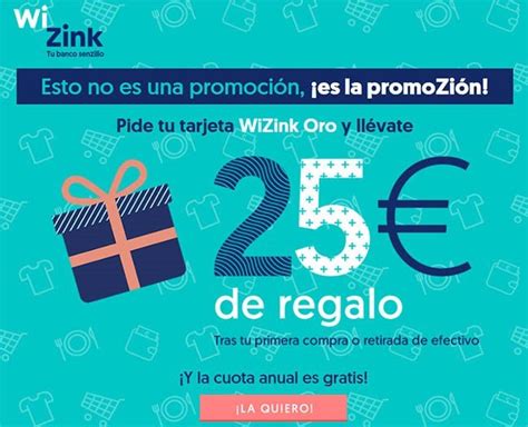 La Tarjeta WiZink Oro te regala 25 € al contratar