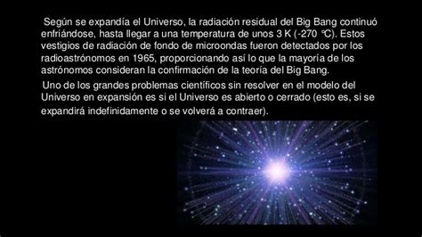 La teoría del big bang