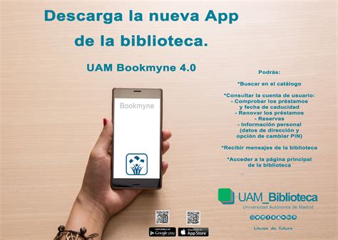 La UAM_Biblioteca lanza su aplicación BookMyne ...