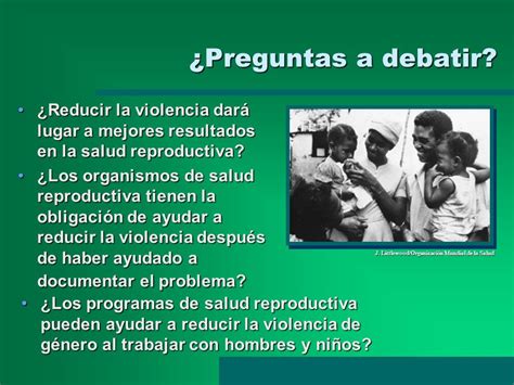 La violencia de género y la salud reproductiva   ppt descargar