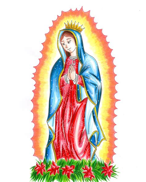 La Virgen De Guadalupe Drawings   ClipArt Best