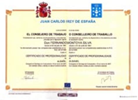 La Xunta otorga su primer certificado de profesionalidad a ...