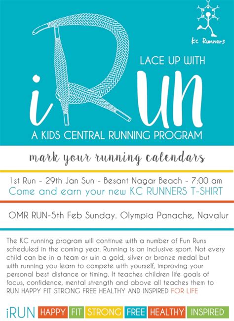 Lace Up With iRun   A Kids Central Running Program   KC ...