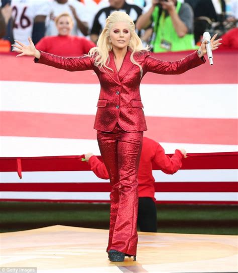 Lady Gaga kicks off Super Bowl 50 with National Anthem ...