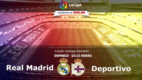 LaLiga Santander: Real Madrid vs Deportivo: Horario y ...