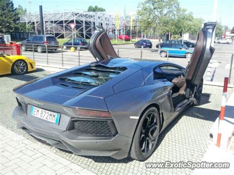 Lamborghini Aventador spotted in Maranello, Italy on 07/08 ...
