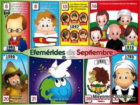Lamina Efemerides Septiembre | school | Pinterest ...