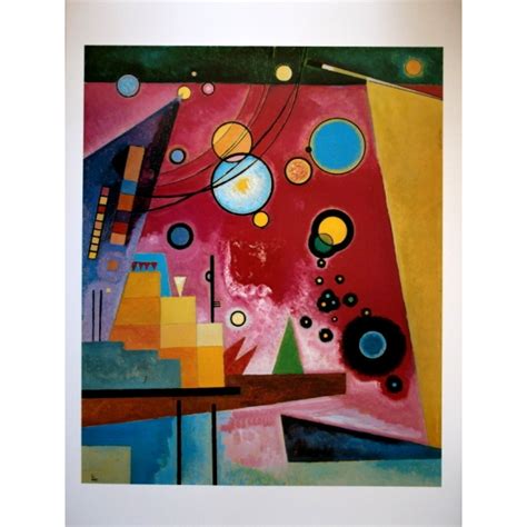 Lámina Kandinsky   Schweres Rot  Heavy Red    80 x 60 cm