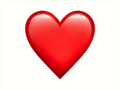 Láminas artísticas «Corazón emoji» de Larsmonsen21 | Redbubble