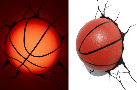 Lámpara 3D con forma de balón de baloncesto en Regalador.com