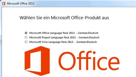 Language Packs für Office 2007, 2010, 2013 oder 2016