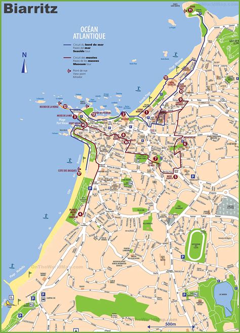 Large Biarritz Maps for Free Download and Print | High ...