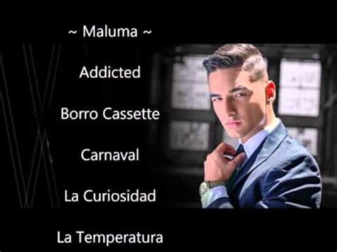 Las 5 Canciones Mas Escuchadas De Maluma YouTube