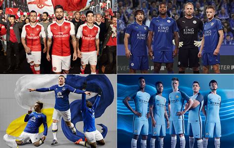 Las camisetas de la Premier League 2016 17  Los clubes de ...