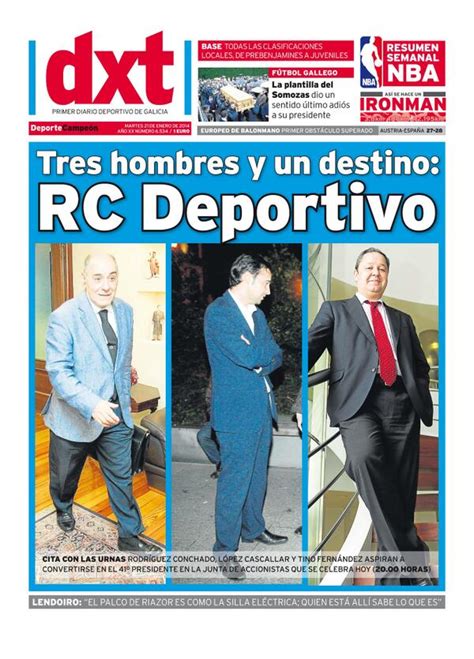Las elecciones a la presidencia del Deportivo de La Coruña ...