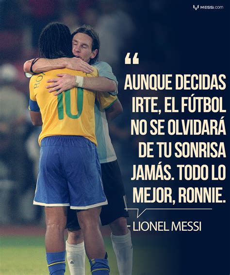 Las emotivas palabras de Messi a Ronaldinho por su retiro ...