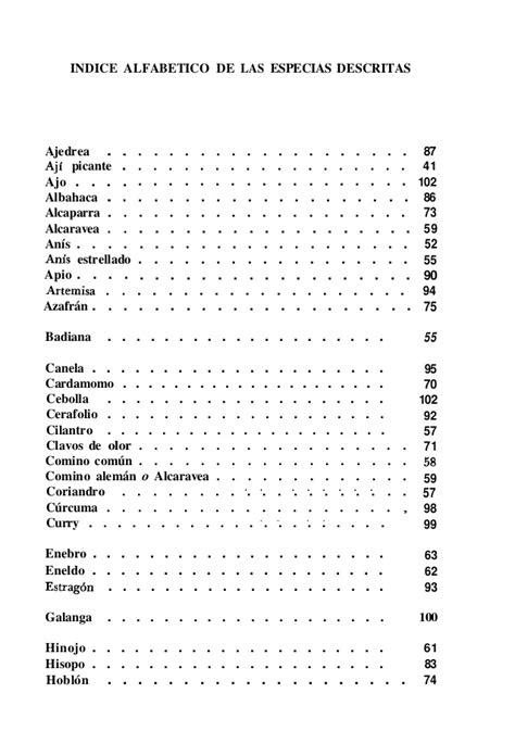 Las Especias y Condimentos Vegetales