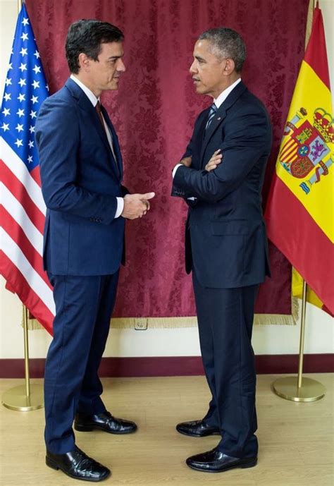 Las fotos de Barack Obama con Pedro Sánchez, Pablo ...