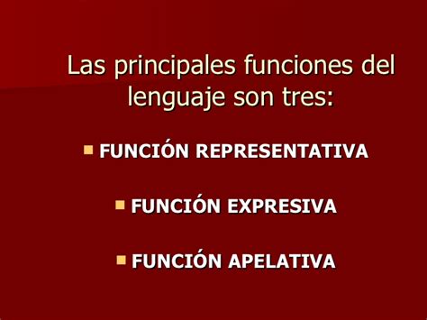 Las funciones básicas del lenguaje