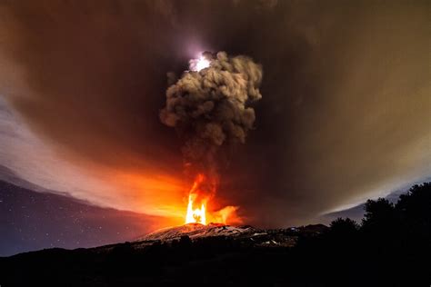 Las mejores fotografías de la última erupción del Etna