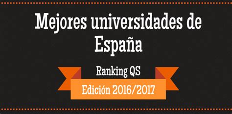 Las mejores universidades españolas según el Ranking QS