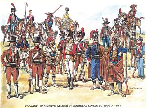 Las tropas Españolas en 1808 14. Dibujos de Louis de ...