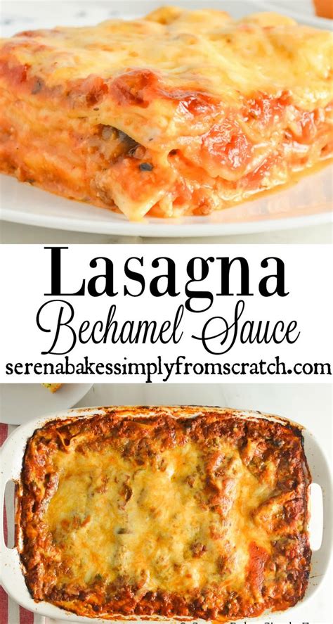 lasagna with bechamel sauce food network