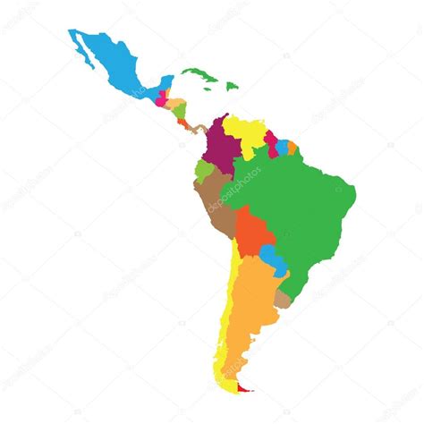 latinoamerica mapa — Archivo Imágenes Vectoriales © 4zeva ...