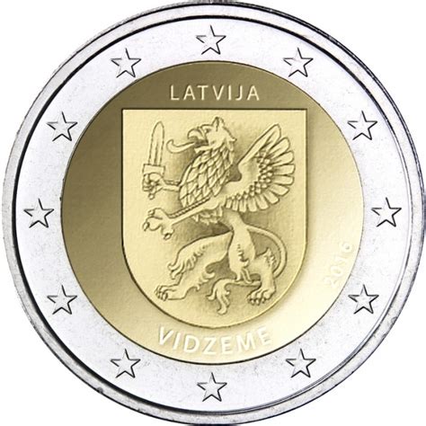 Latvia 2 euro 2016   Vidzeme Region [eur30481]