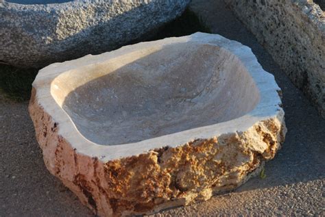 Lavabos rústicos de Piedra Natural │ Lavabos de mármol a ...