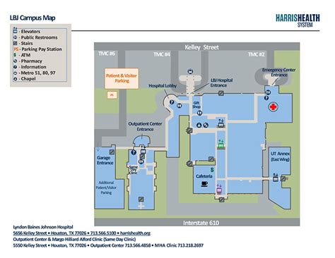 LBJ Hospital   Campus Map