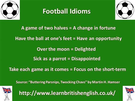 Learn British English: Football Idioms » Learn British English