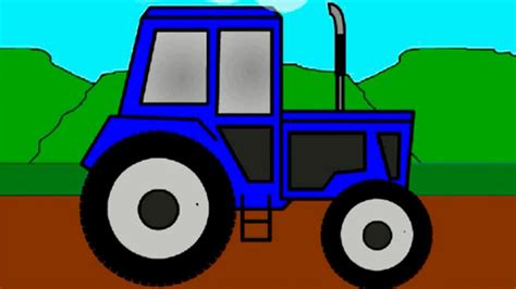 Learn colors with tractor. Cartoons for kids.   YouTube