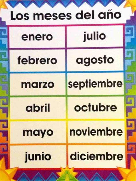 Learn Foreign Language Skills Los meses del año