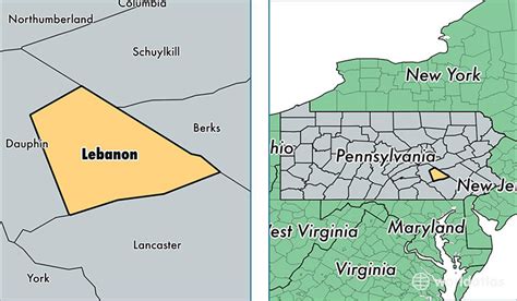 Lebanon County, Pennsylvania / Map of Lebanon County, PA ...