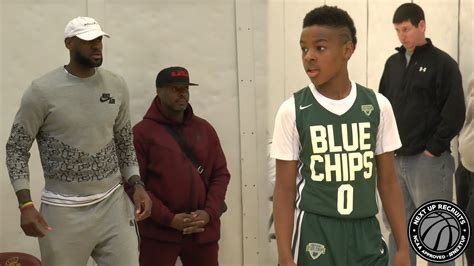 LeBron James Jr. drops DIMES in front of Dad!!! Bronny ...