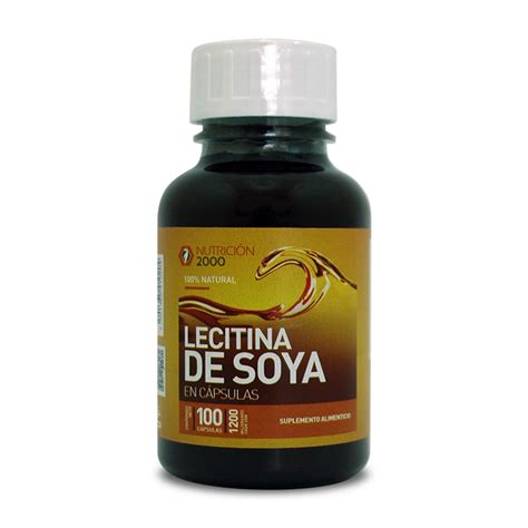 Lecitina de Soya 100 Cápsulas 1200 mg   La Panza es Primero