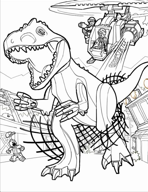 LEGO Coloring Pages Jurassic World | Printables | Pinterest