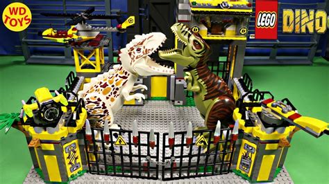 LEGO Dino Defense HQ 5887 STOP MOTION SPEED BUILD DINOSAUR ...
