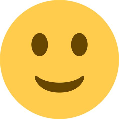 leicht lächelndes Gesicht Emoji