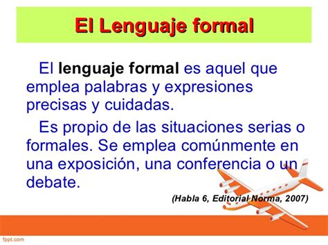 Lengua formal e informal