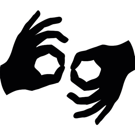 Lenguaje de signos para sordos   Iconos gratis de gestos