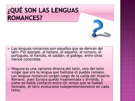 Lenguas romance 1