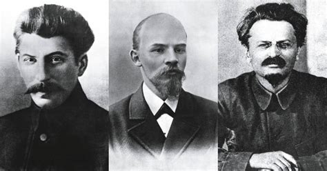 Lenin, Stalin y Trotski