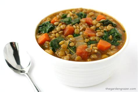Lentil Spinach Soup | Sopas, cremas, Legumbres y estofados ...