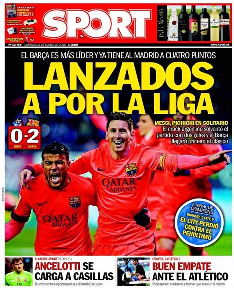 Leo Messi nuevo pichichi, hoy Madrid Levante: las portadas ...