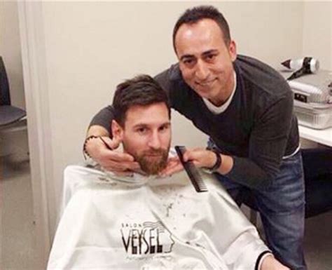 Leo Messi s new look as he goes for a beard trim with Arda ...