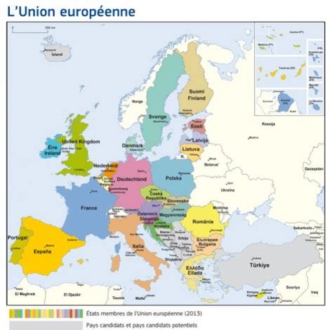 Les 28 pays de l Union Européenne